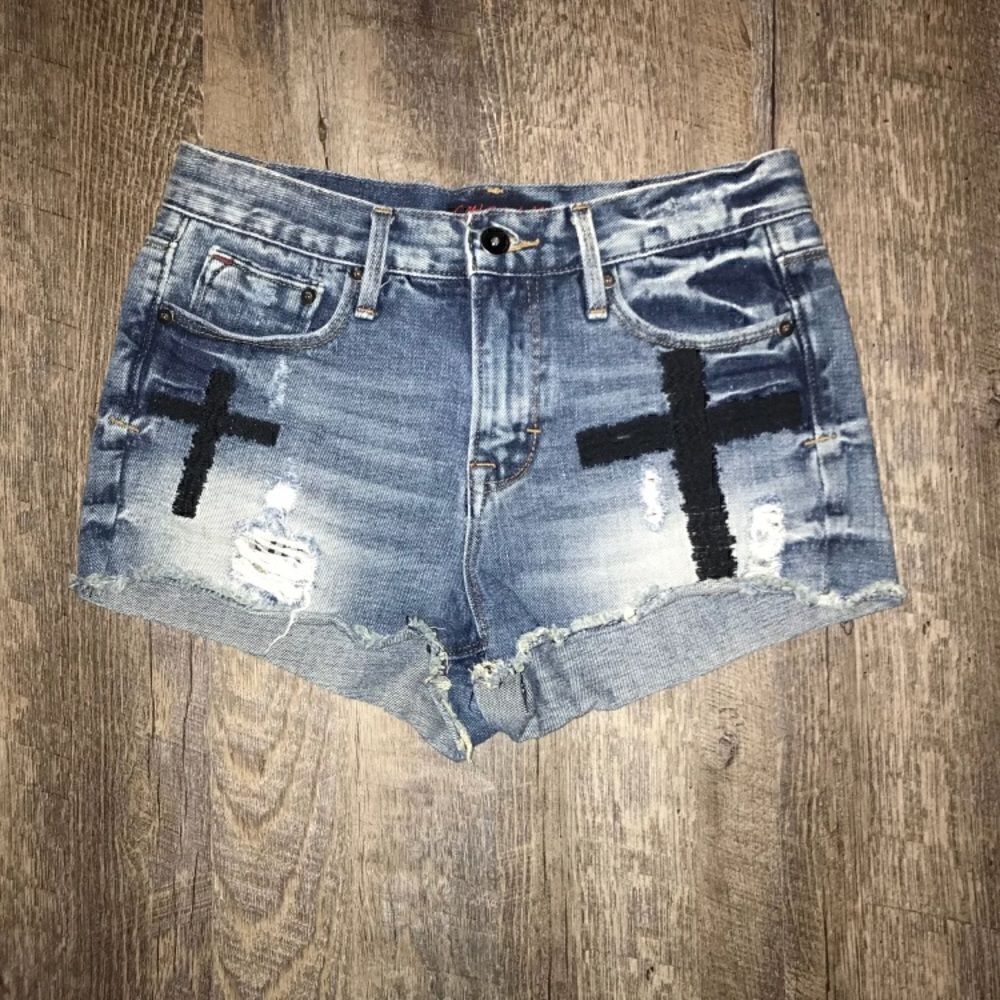 Cult Of Individuality Distressed Shorts